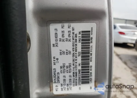 2001 Dodge Dakota z USA, uszkodzony, nr VIN 1B7GG26X01S194089